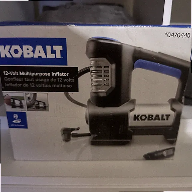 Kobalt 12V Multipurpose Inflator Model 0470445 Compact With Carry Bag Easy Use