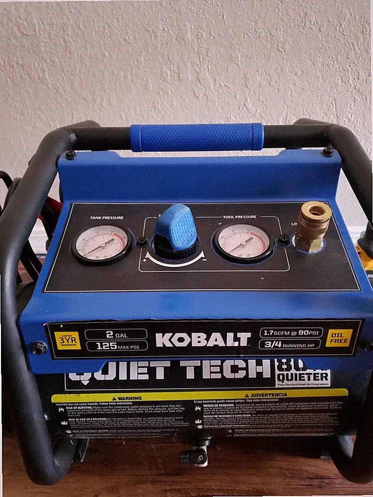 Kobalt 2Gal Quiet Tech Air compressor