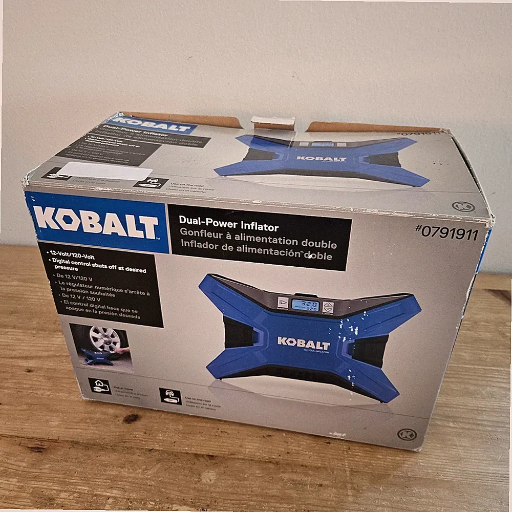 Kobalt 791911 12v/120V Portable Air Compressor Inflator