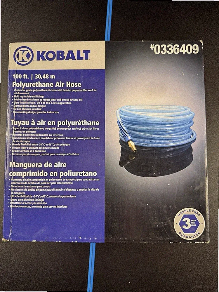 Kobalt Polyurethane Air Hose 1/4” X 100 Ft 300 Psi - Brand New - Compressor Hose