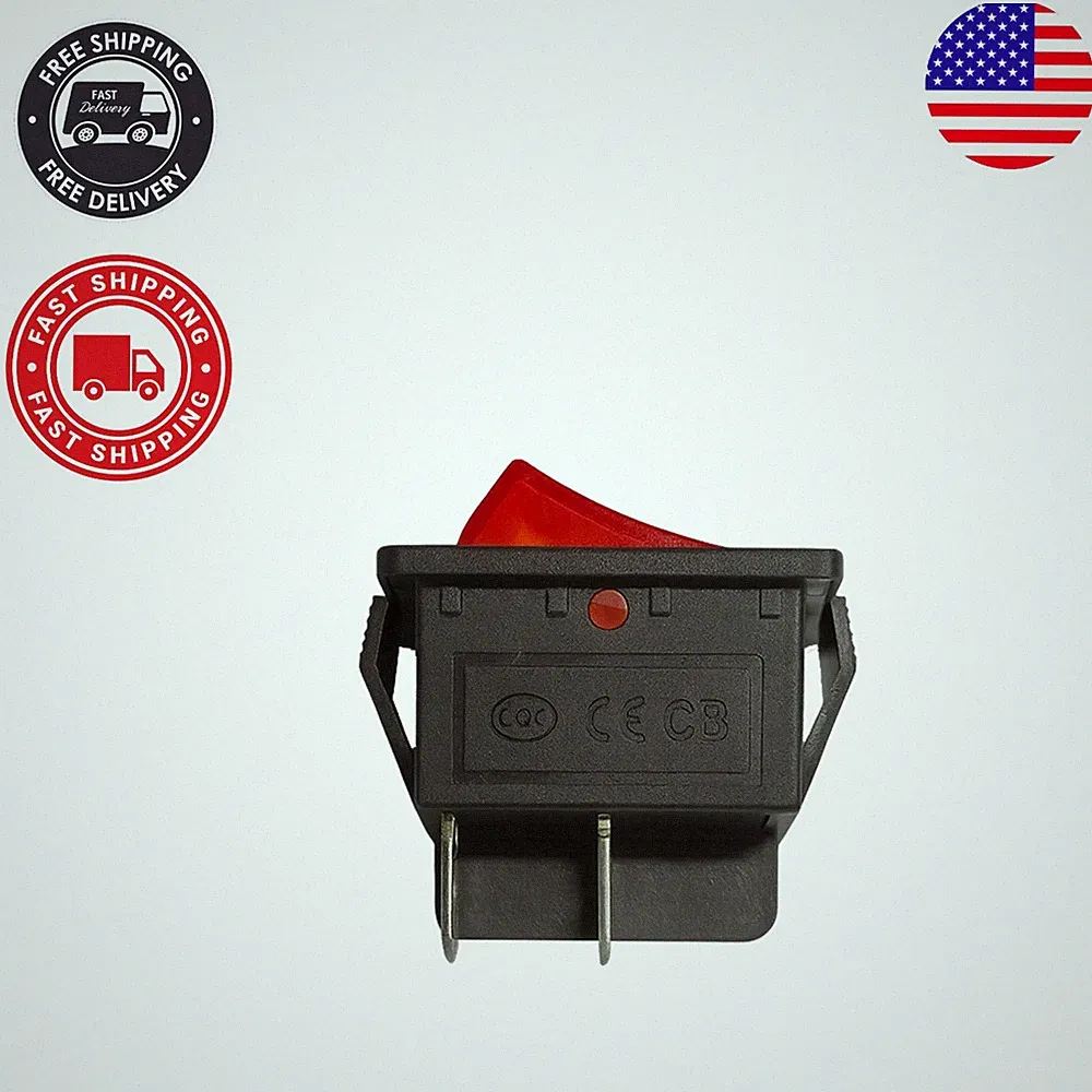 Versatile 4-Pin Air Compressor Switch – 250V with Indicator Light for Kobalt